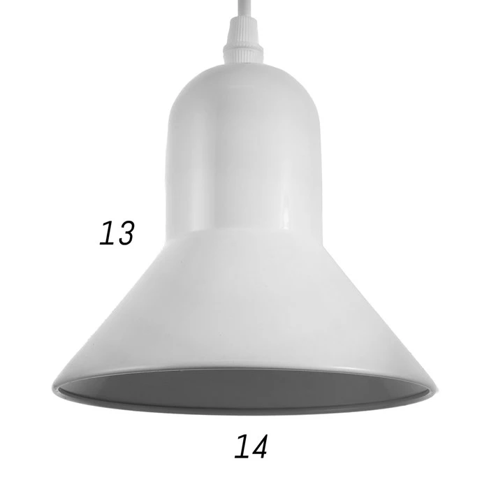 Светильник 1875/1WT E27 40Вт белый 14х14х120 см 6908515