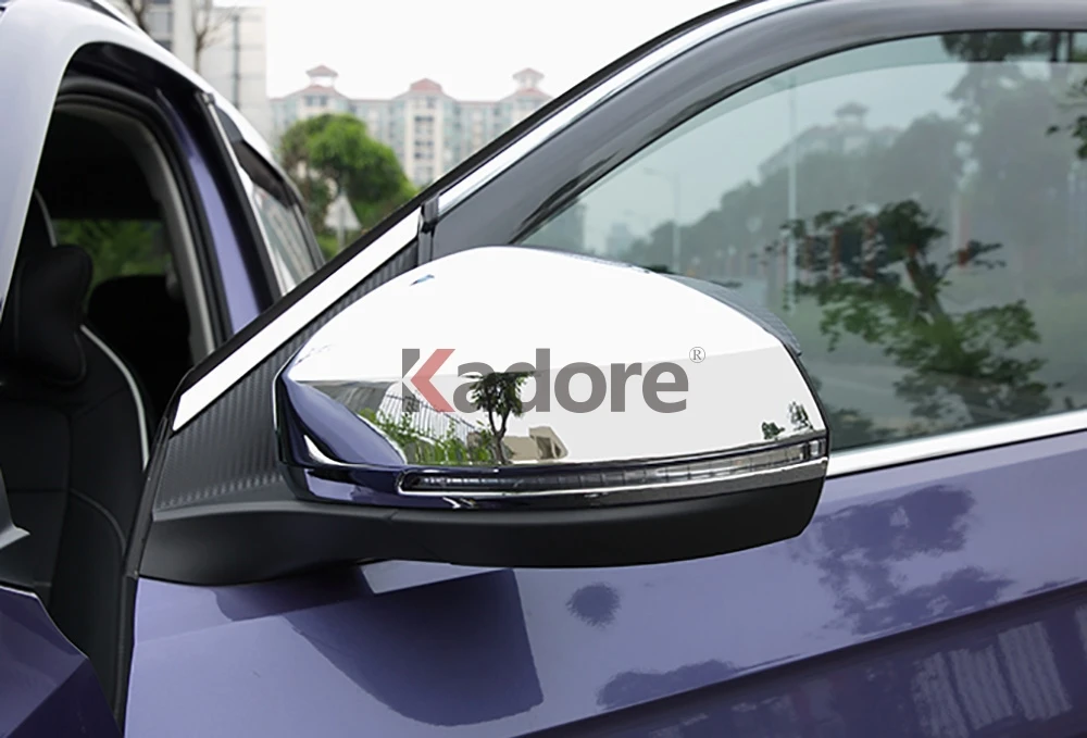 Для Volkswagen T-Cross ABS Хромированная Боковая дверь зеркало заднего вида накладка автомобильные аксессуары