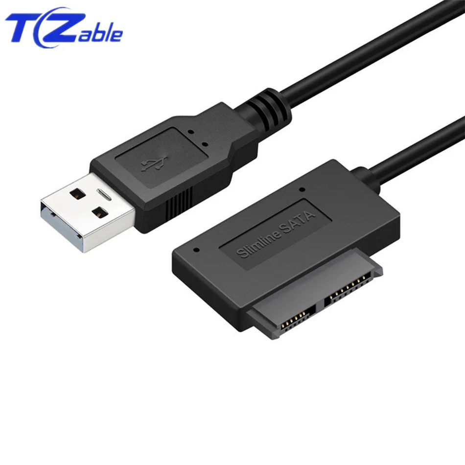 Переходник 35 см с USB 2 0 на Mini Sata II 7 + 6 13Pin SATA кабель преобразователя для оптического