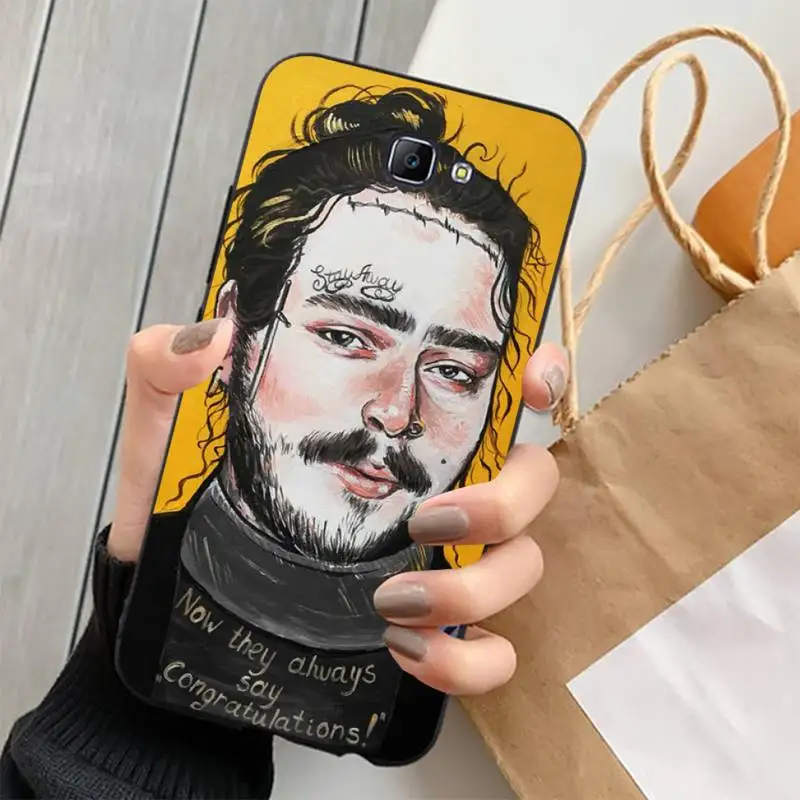Художественный чехол Yinuoda Post Malone для телефона Samsung J4 plus J2prime J5 J6 2016 J7 8 core 2017 |
