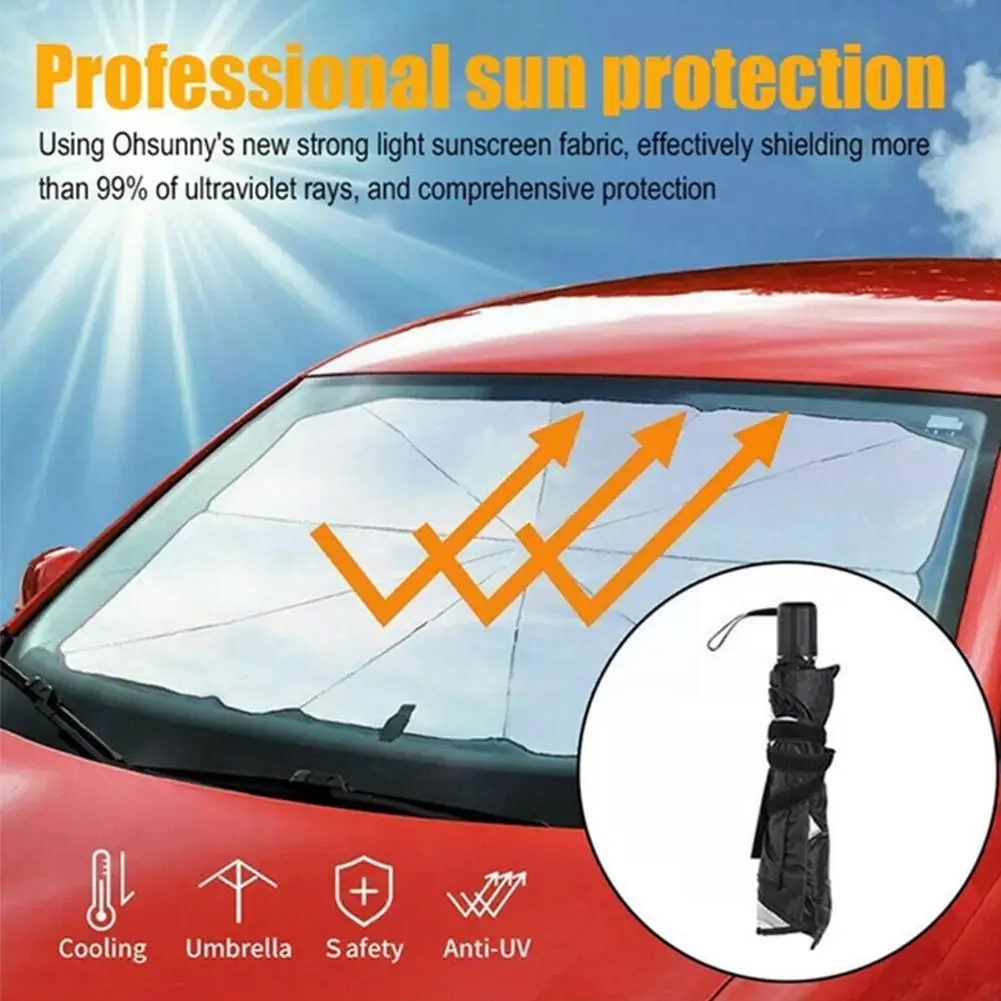 

Car Sunshade Protector Parasol Auto Front Window Covers Interior Protection Cover Windshield Car Car Windshield Sun Protect D3G8