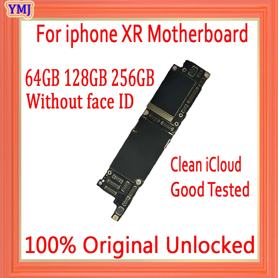 Разблокированная материнская плата MB для iPhone XR без Face ID 64 Гб 128 ГБ 256 с чипами IOS