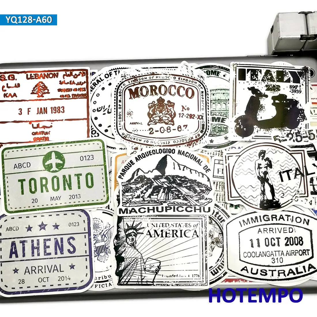 Наклейки для ноутбука чемодана гитары скейтборда велосипеда автомобиля 60