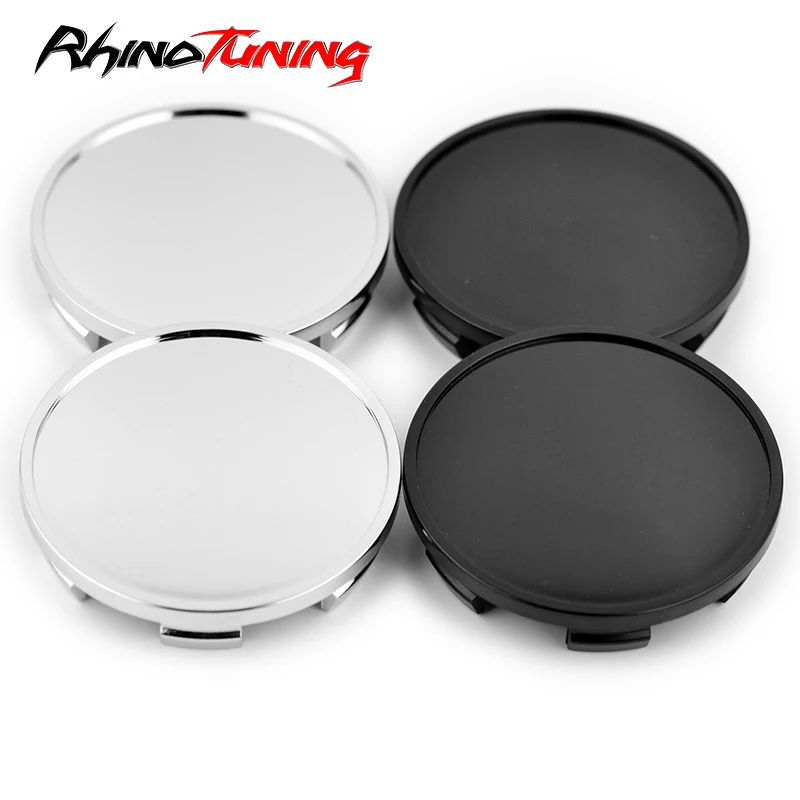 

4pcs 76mm 72mm For C528501 Wheels Center Hub Caps Car Rims Cover ABS Plastic Black Silver