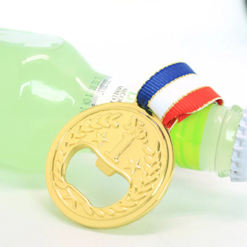 Медаль открывалка для бутылок креативный Золотой металлический вина пивные