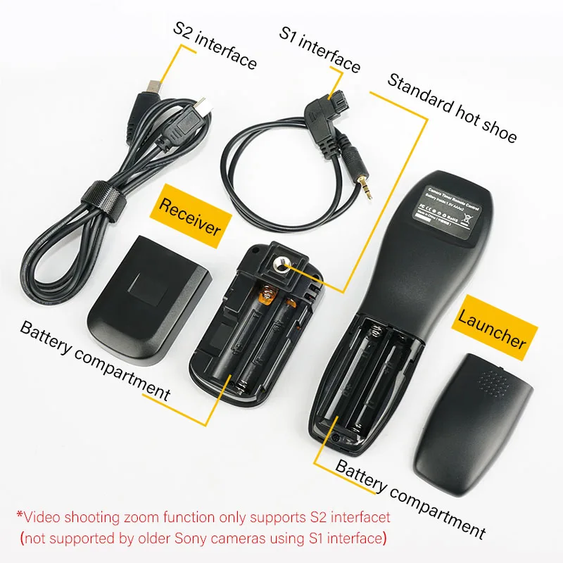 Беспроводной таймер спуска затвора дистанционное управление съемкой видео для