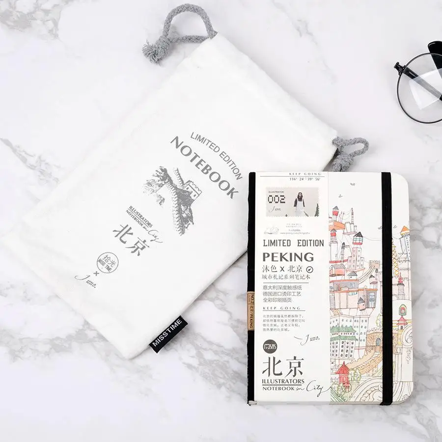 Блокнот в твердой обложке для путешествий с завязками милый свежий Ежедневник