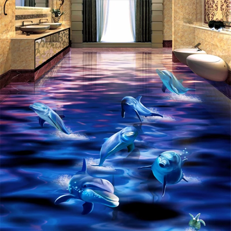 Напольное покрытие wellyu на заказ большой декоративный 3D настил с изображением