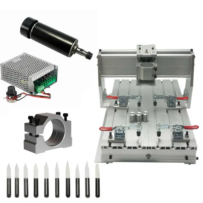 DIY CNC гравировальная машина рамка 3040 Φ 500W шпиндель с воздушным охлаждением ER11