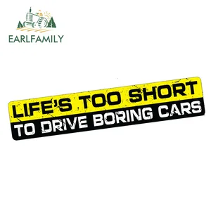 EARLFAMILY 15 см x 3 см Виниловая наклейка с забавным бампером JDM с забавным дрифтом скоростные водонепроницаемые автомобильные наклейки