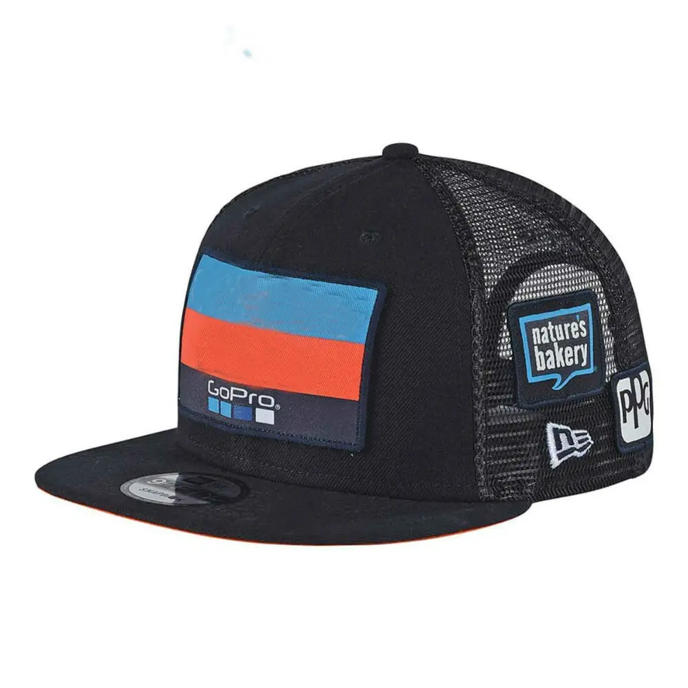 Новейшая Заводская гоночная мото Кепка GP Топ мотоциклетная Snapback шапка для мотокросса mx atv snapback Racing ream cap mask - Цвет: Черный