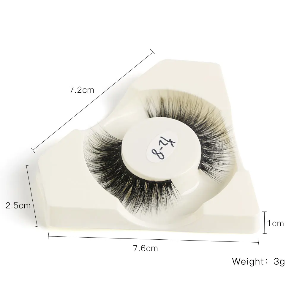Ресницы 3D норковые натуральные густые накладные для макияжа 20 пар оптом | Красота