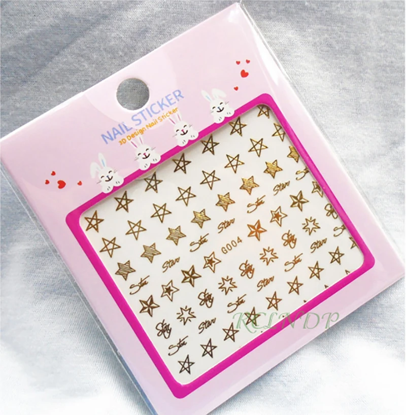 3D наклейки для ногтей все украшения звезды английские буквы слайдеры клейкие