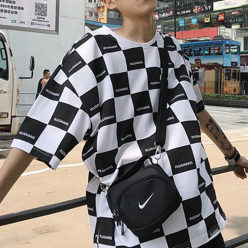 Футболка мужская оверсайз в Корейском стиле уличная одежда с забавным граффити