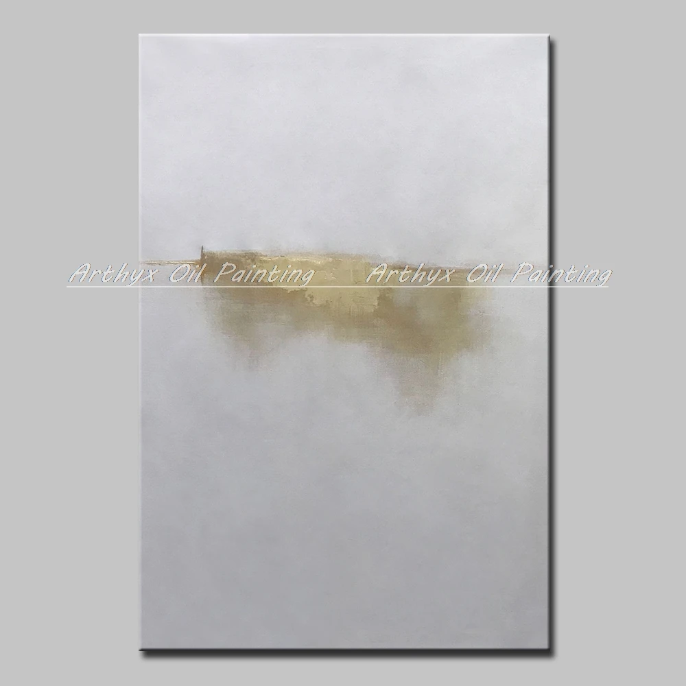Arthyx ручная роспись абстрактные золотые Масляные картины на холсте настенные