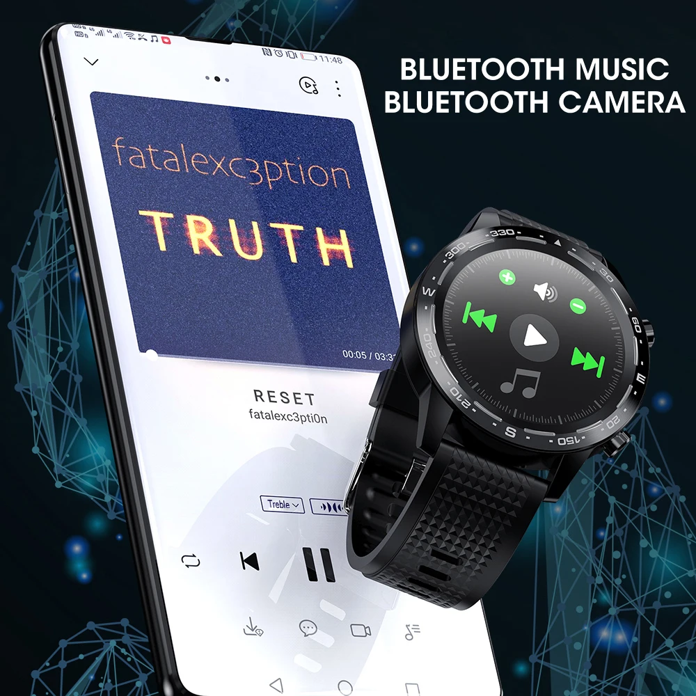 Умные часы L12 L8 ЭКГ + ППГ IP68 Водонепроницаемые Bluetooth звонки артериальное давление