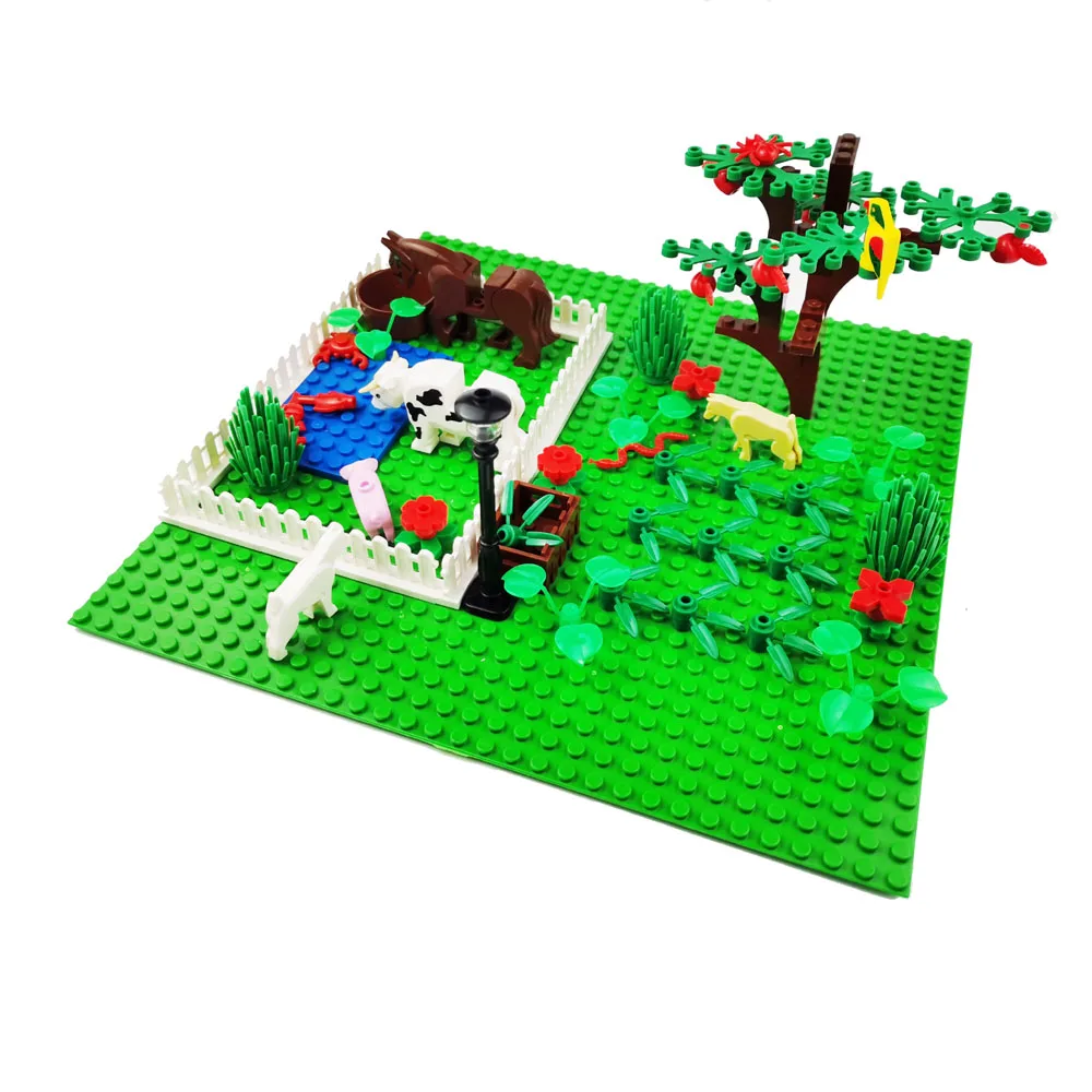 Пастизальная ферма пастбища и Рыболовная опорная плита 32x32 мелкая точка Pâturages