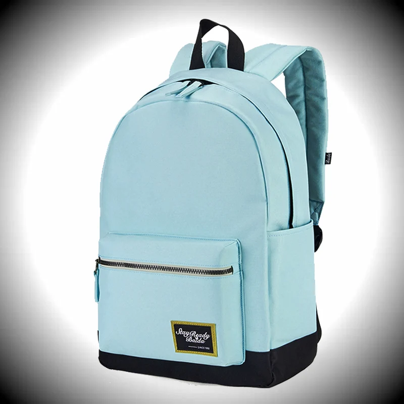 BAIDA Fashion Backpack for Women Leisure Trip Rucksacks Back Pack Girls Teenager Contrast Color Laptop Bagpack School Bags | Багаж и сумки