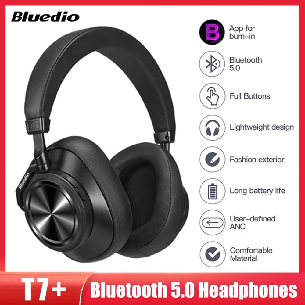 

Bluetooth-наушники Bluedio с активным шумоподавлением и поддержкой TF-карт