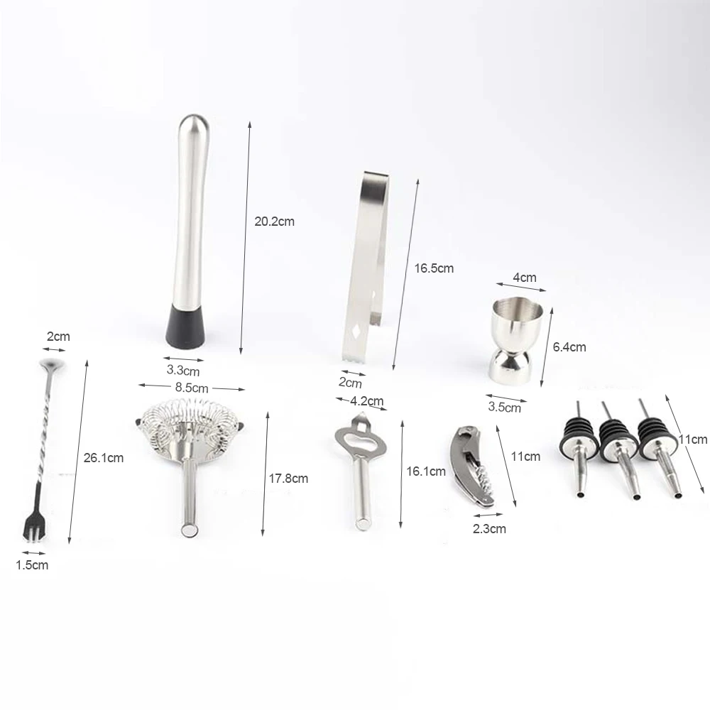 Набор коктейльных шейкеров 12 шт. 750 мл | Спорт и развлечения