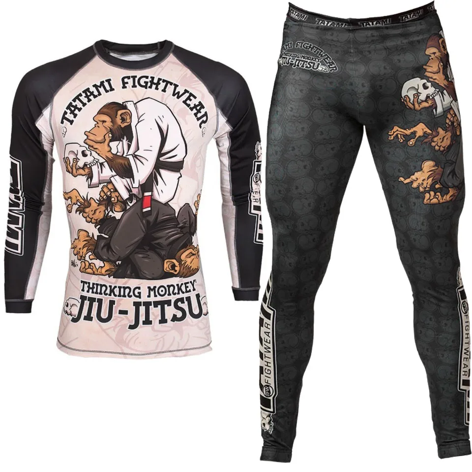 Кимоно для джиу джитсу gi t shrtis + брюки костюм ММА мужской Рашгард bjj боксерская