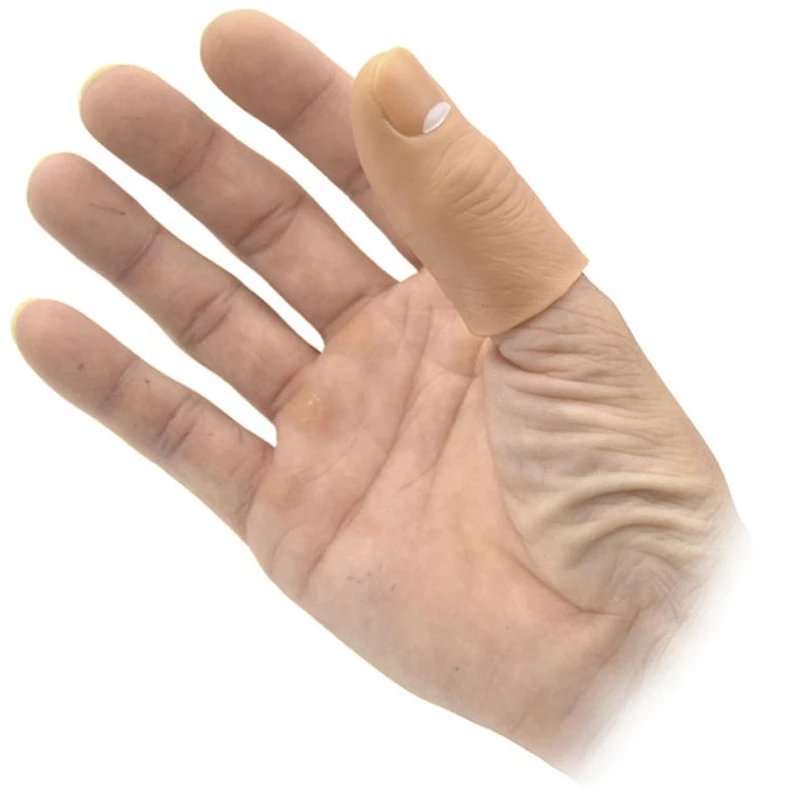 5Pcs /Set Simulation Finger Sleeve Fake Thumb Tip Magic Prank Trick Prop Toys Props Toy Funny Party Su | Спорт и развлечения