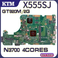 x555s for asus x555sj k555sj k555s laptop motherboard x555s mainboard test ok n3700 cpu 4cores
