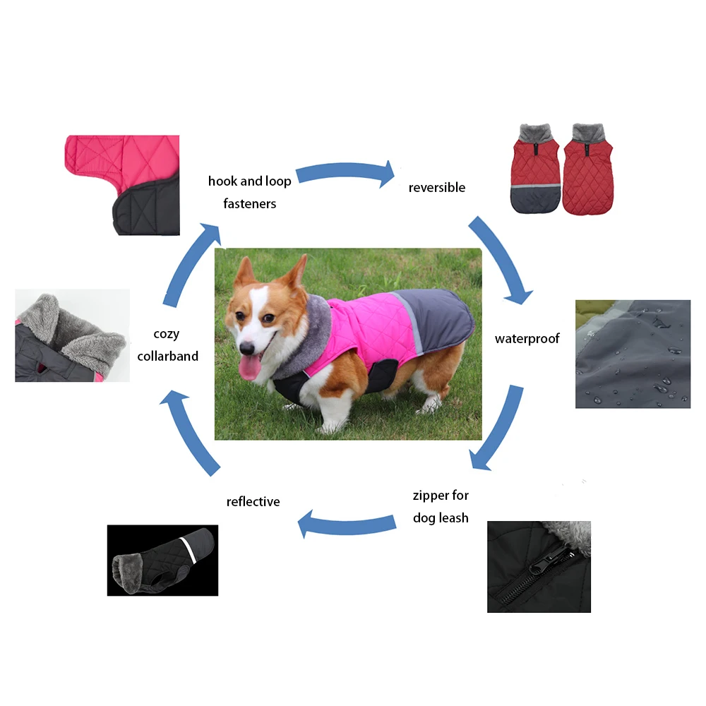 Одежда для собак Cuttie одежда маленьких зимний жилет чихуахуа роскошная зимняя