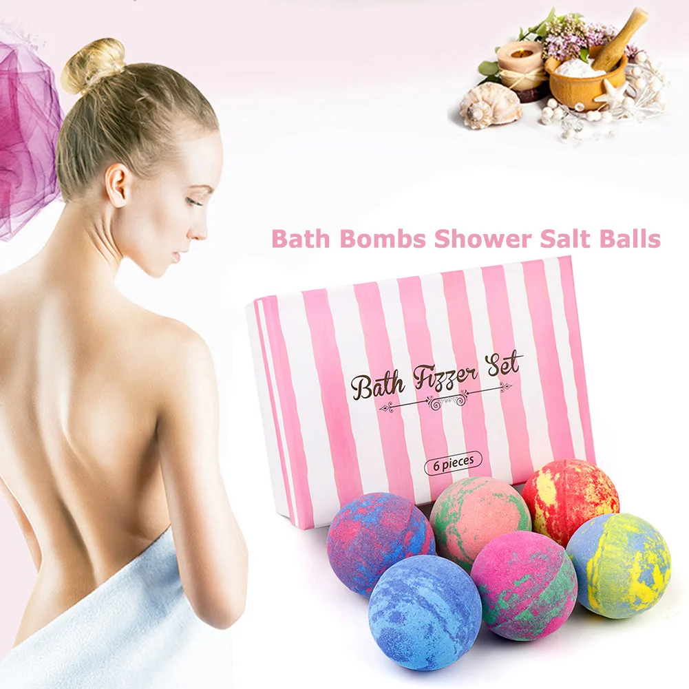 

Natural Organic Bubble Bath Bombs Ball Bubble Bath Bombs Ball Essential Oil Body Care Bathroom Accessories for Home/Spa