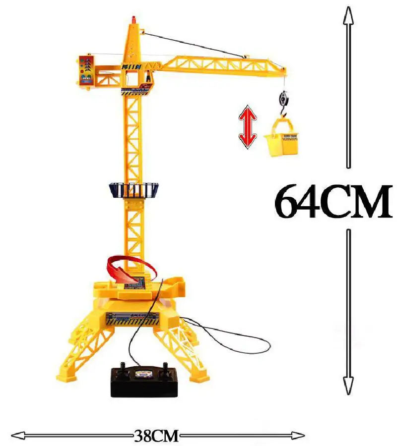 1:64 электрический пульт дистанционного управления башенный кран кабель канала 4