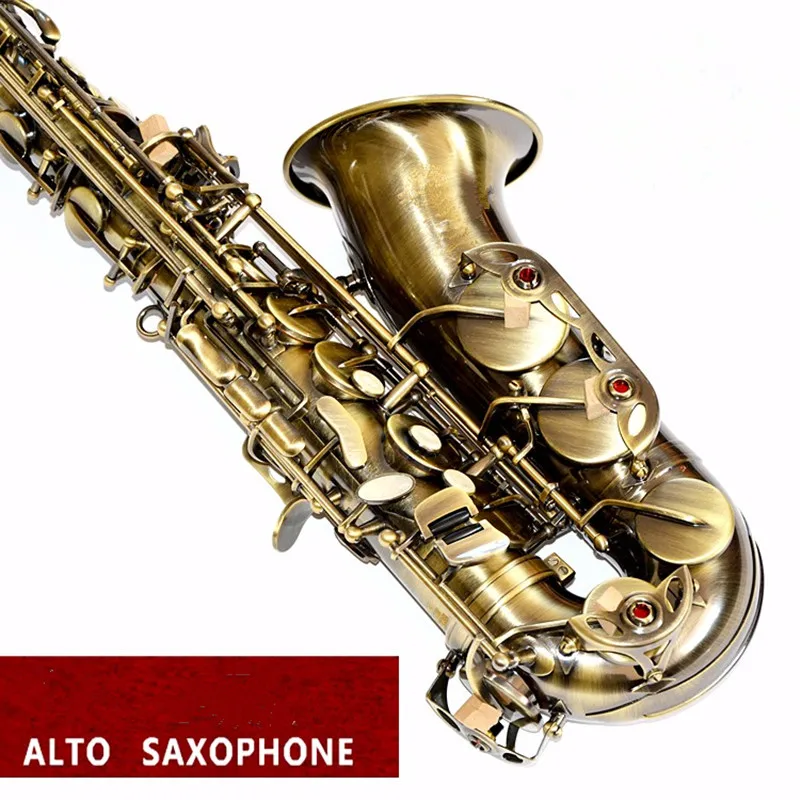 Альт-саксофон drop Eb альт саксофон инструменты античная медь полные аксессуары