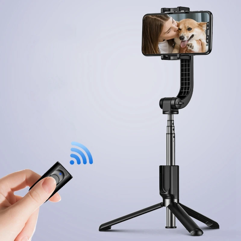 

Handheld Stabilizer One Axis Stabilizer Selfie Stick Tripod 360Remote Control for Instagram YouTube Live Video Creator