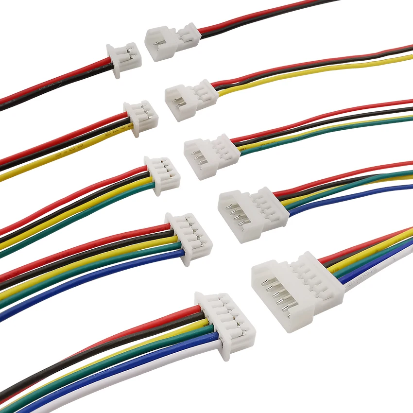 

10/5/2Pair JST 1.25 Male Female Wire Connector Pitch 1.25mm 2P 3P 4P 5P 6P JST Plug Jack Terminal Cable Connector Length 15CM