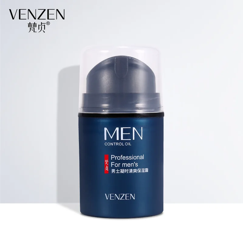 

VENZEN Men's Stop Time Refreshing Moisturizing Cream Hydrating Care Shrink Pore Oil-Control Balance Men's Cream Wholesale