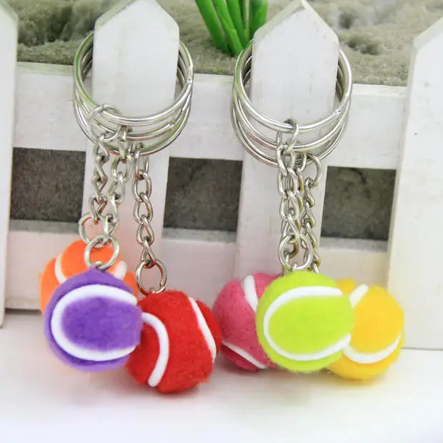 Брелок для ключей в виде теннисной ракетки маленький подарок Корейском стиле