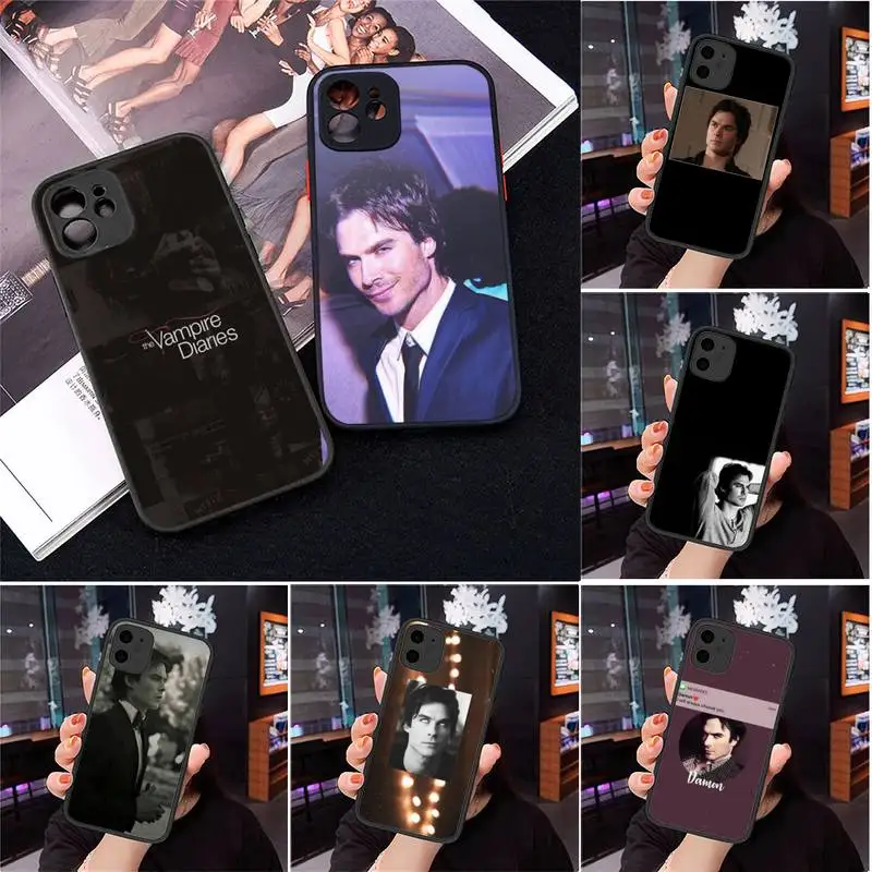 

The Vampire Diaries Phone Case Matte Transparent for iPhone 7 8 11 12 s mini pro X XS XR MAX Plus cover funda