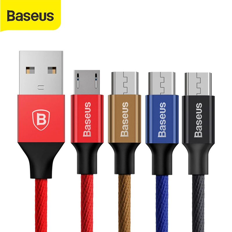 

Baseus Micro USB cable 2A Fast Data Sync charging cable for Samsung for Huawei for Xiaomi Cellphone Charger mobile phone Cable