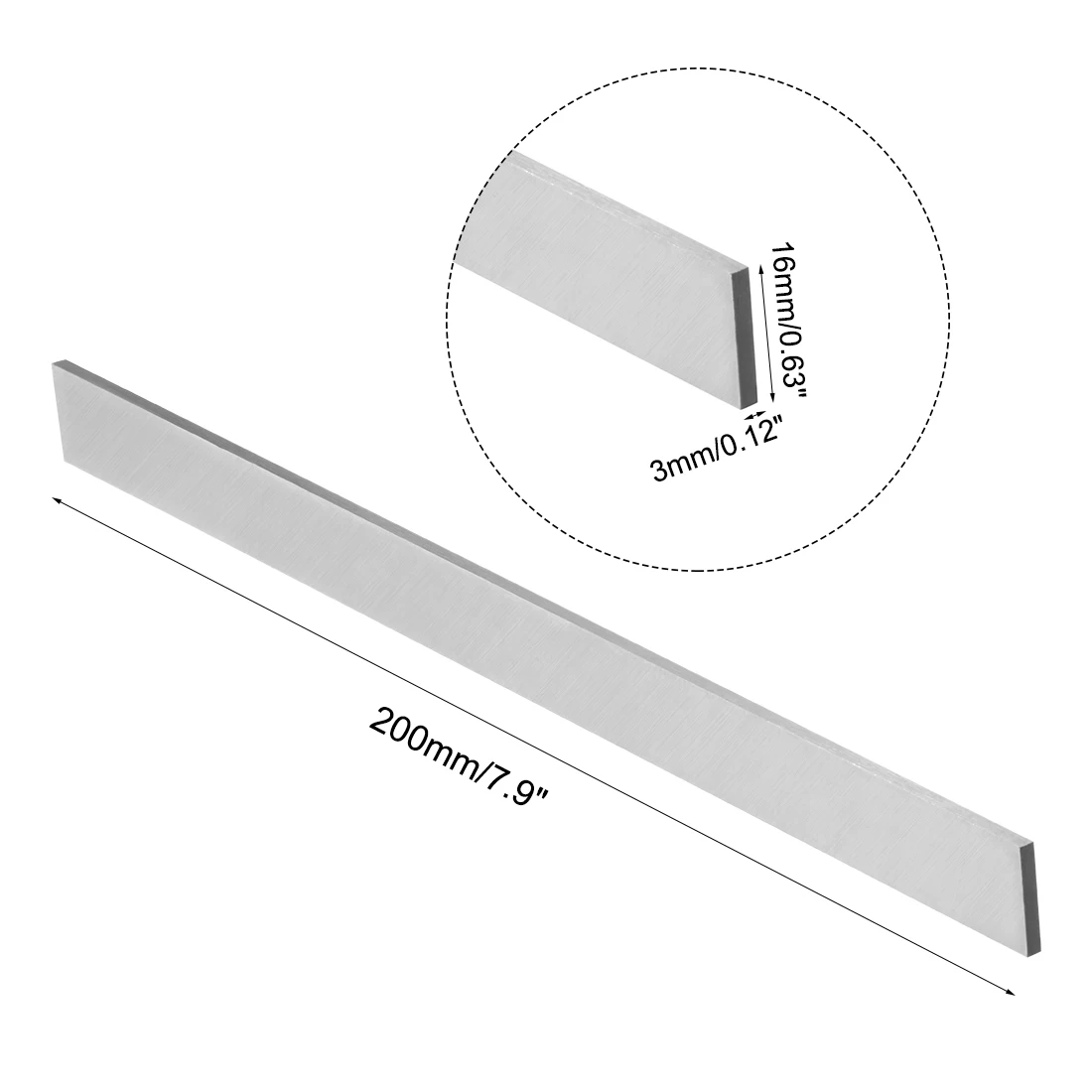 

uxcell HSS Tool Bit Square Lathe Turning Grinder Cutter Mill Blank 3mmx16mmx200mm