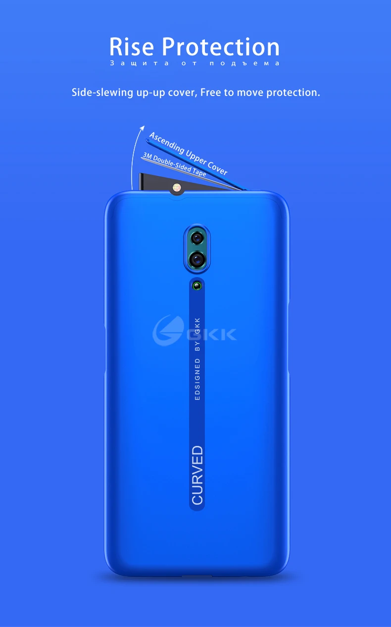 GKK 2 в 1 чехол для OPPO Reno Z 10X Zoom Case двойная защита противоударный Ультратонкий матовый чехол для OPPO Reno Z 10X Zoom Case