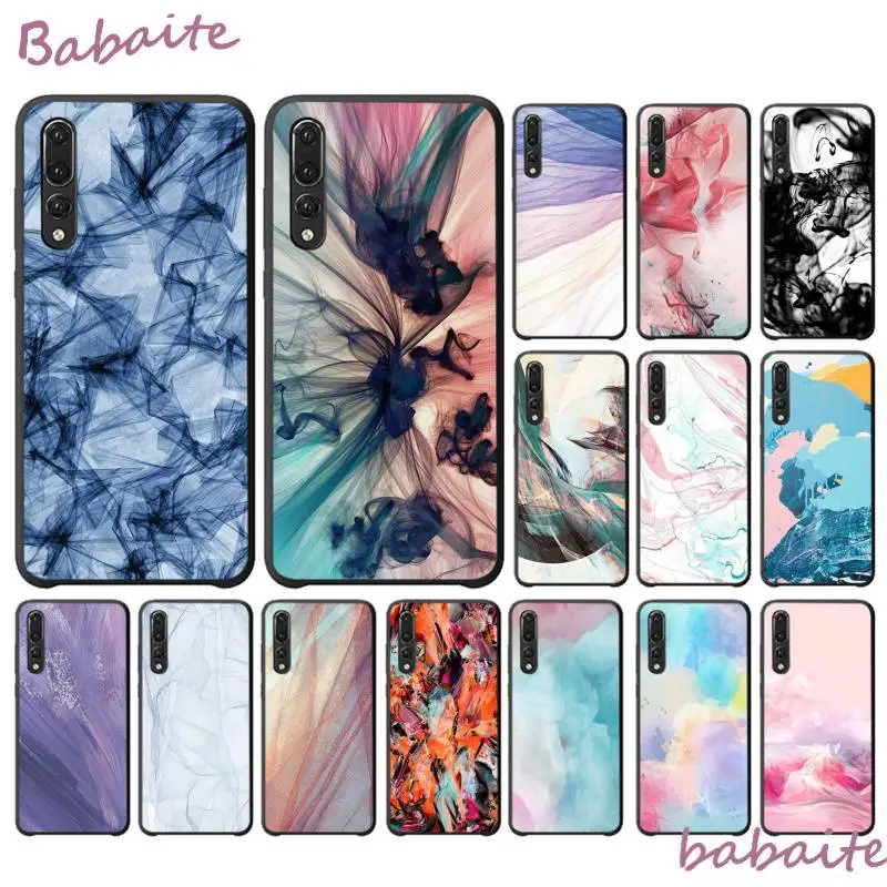 

Babaite Pretty cloud abstract mingle line PhoneCover for Huawei P30 PRO LITE PSMART P20LITE 2018 NOVA 2 2I 2PLUS 2S P smart plus