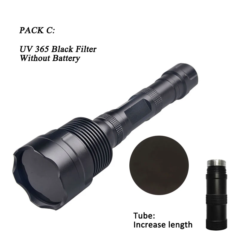 

TOPCOM УФ-фонарик 3 LED 18Вт 365/395 нм