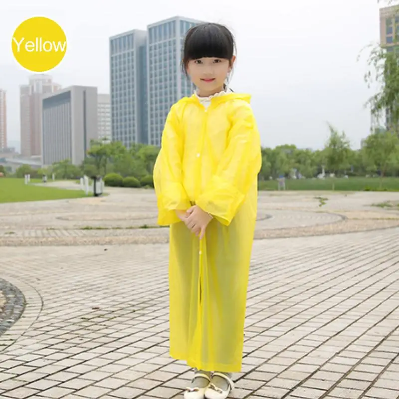 Прозрачный модный детский плащ из ПВХ защитный изоляционный непромокаемый для