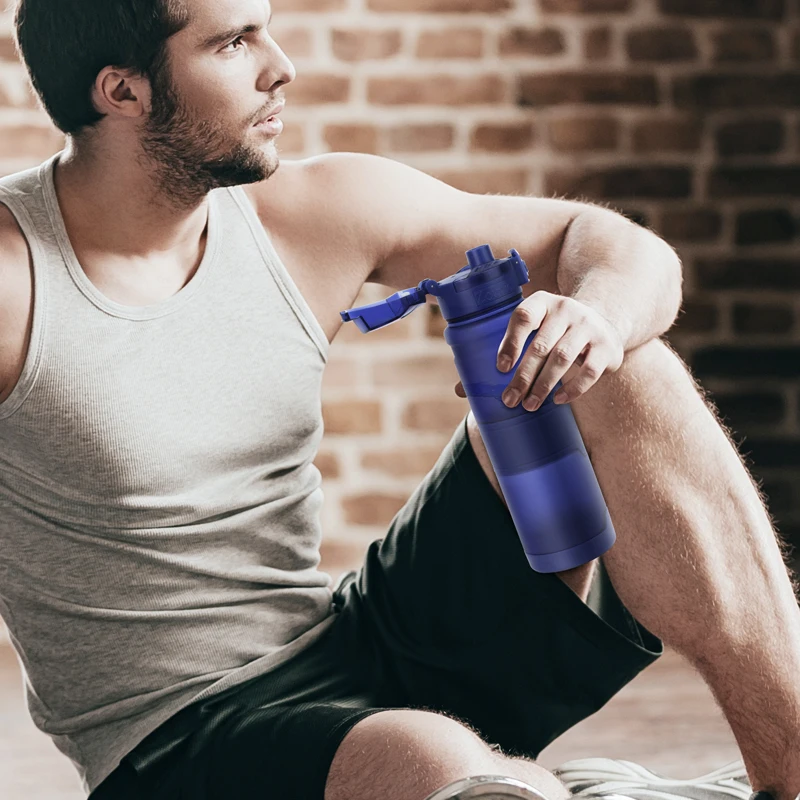 Герметичные пластиковые бутылки для путешествий 500 мл без БФА спортивные воды