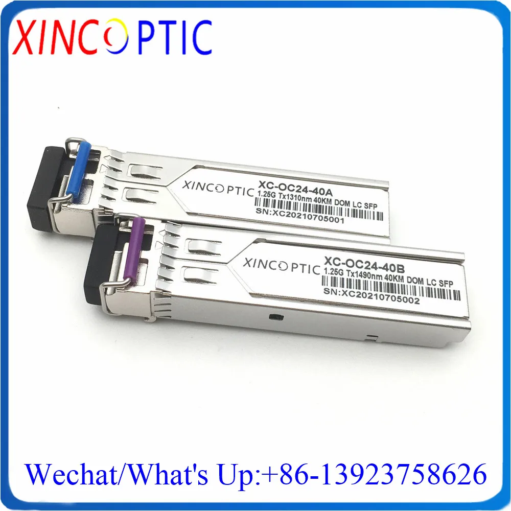 

Strong Compatiblity 1.25G BIDI SC SFP,1000BASE-BX 3/20KM 1310nm/1550nm WDM Switch Compatible LC Transceiver Module with DDM