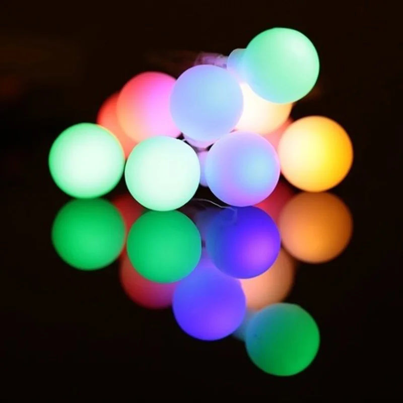 Светодиодная гирлянда с шариками USB-штекер для аккумуляторной батареи маленькая