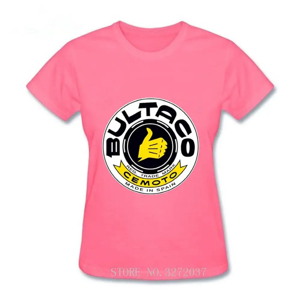 Повседневная Ретро футболка с принтом Bultaco Pursang женская логотипом Мужская