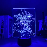 led panel lights anime attack on titan erwin smith 3d lamp light for bedroom decoration kids gift led night light
