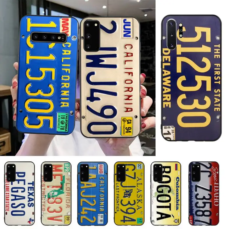 

YNDFCNB Famous Spanish license plate Customer Phone Case For Samsung S20 S10 S8 S9 Plus S7 S6 S5 Note10 Note9 S10lite