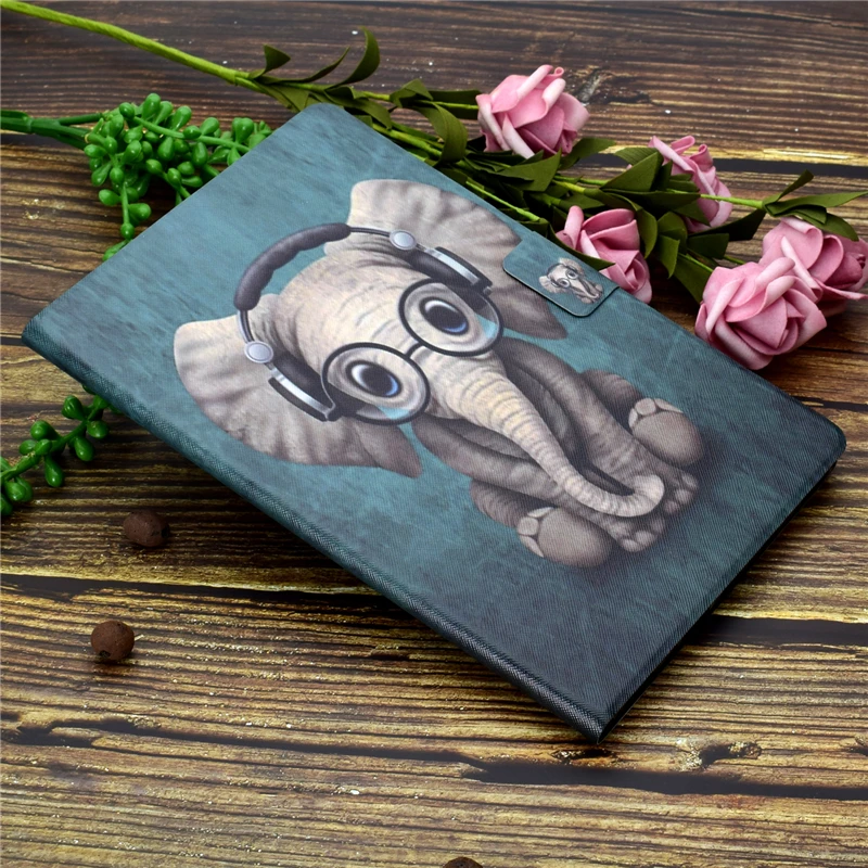 

Tablet Case For Huawei Matepad 10.8 inch SCMR-W09 SCMR-AL00 Cartoon Elephant Leather Cover For Huawei MatePad 10.8 Cover Cases