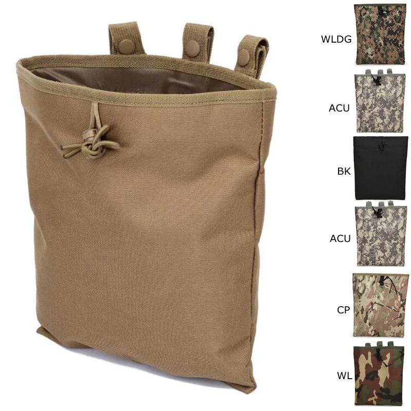 

Tactical Airsoft Molle Dump Bag Hunting Drop Magazine Pouch Drop Utility Large Pouch Belt Magazine Reloader Pouch Accessory Bag
